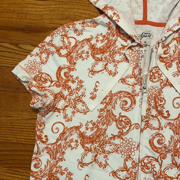 Style & Co. Sport hooded short sleeve jacket - Picture 3 of 6